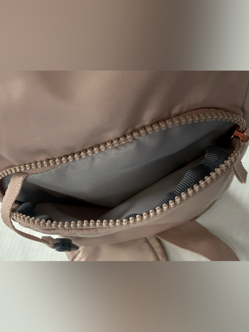 Adidas Essentials 2 Sling Crossbody Bag Wonder Taupe Beige/Rose Gold - Picture 8 of 16
